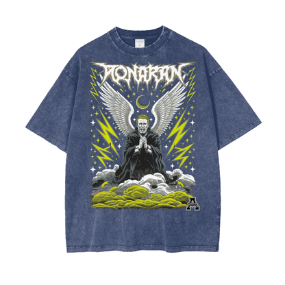 Aonaran Graphic Acid Wash Oversize T-Shirt