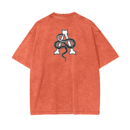 Aonaran Graphic Acid Wash Oversize T-Shirt