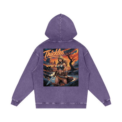 Thickles Acid Wash Oversize Hoodie