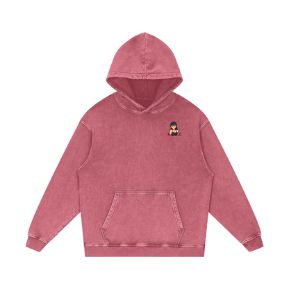 HeyItzMiks Acid Wash Oversize Hoodie