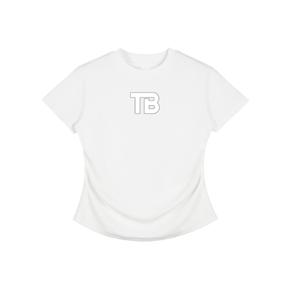 ThunderBuddies Vintaged-Wash Bodycon Cotton T-Shirt