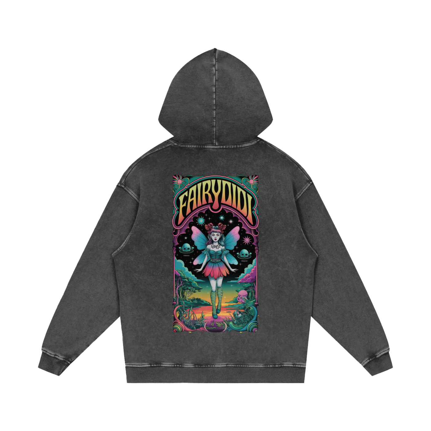 FairyDIDI Acid Wash Oversize Hoodie