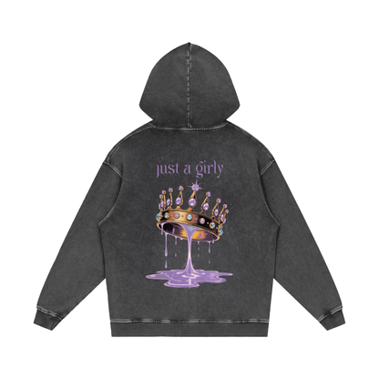 Khaleesi Acid Wash Oversize Hoodie