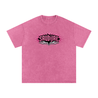 SaudiJae Acid Wash Oversize T-Shirt