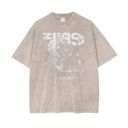 Join The War by Zeqq Oversize Snow Washed T-Shirt