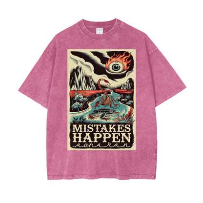 Aonaran Graphic Acid Wash Oversize T-Shirt