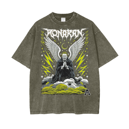 Aonaran Graphic Acid Wash Oversize T-Shirt