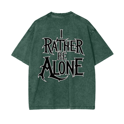 Aonaran Graphic Acid Wash Oversize T-Shirt
