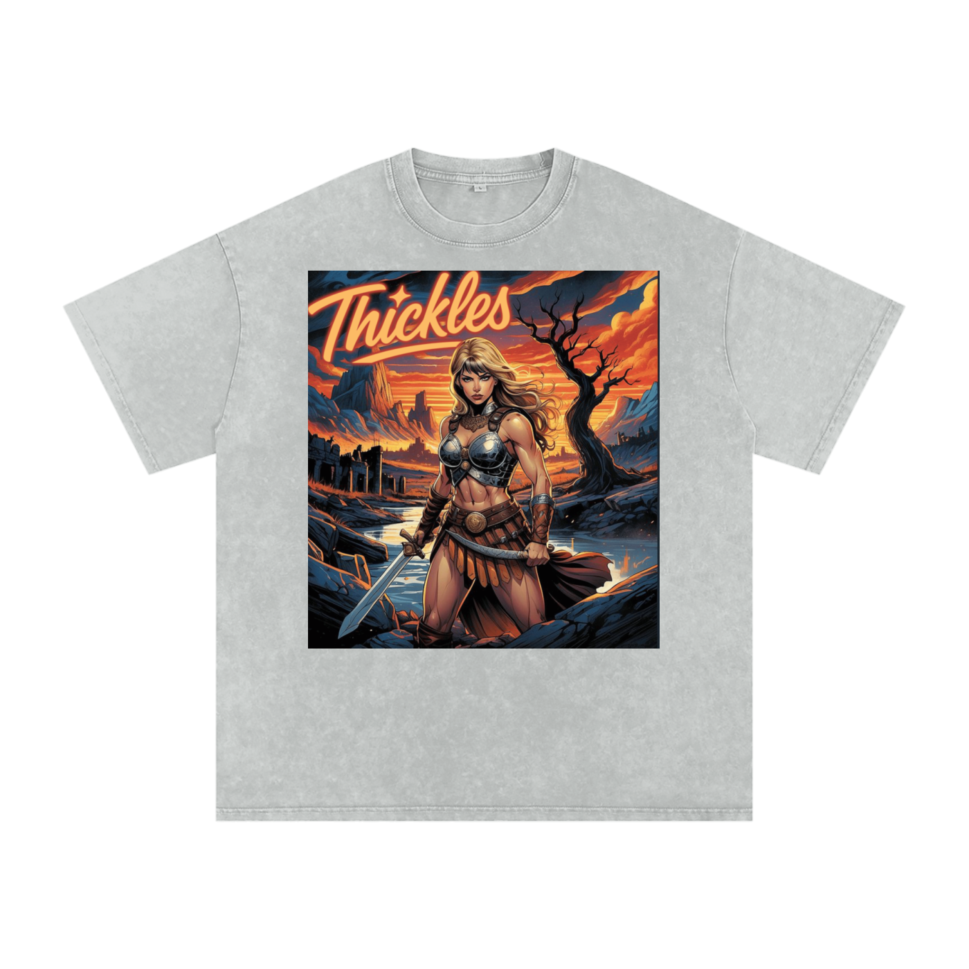 Thickles Acid Wash Oversize T-Shirt