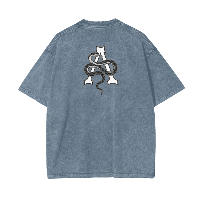 Aonaran Graphic Acid Wash Oversize T-Shirt