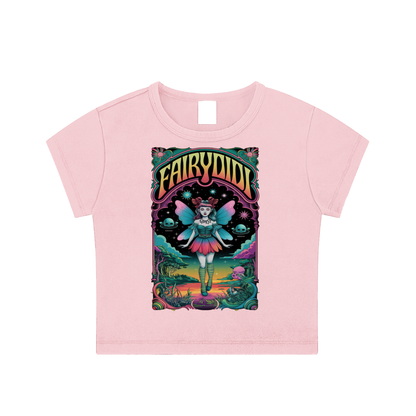 FairyDIDI Snow Washed Crop Top