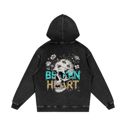 Aonaran 1 OFF Acid Wash Oversize Hoodie