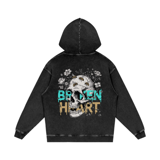 Aonaran 1 OFF Acid Wash Oversize Hoodie