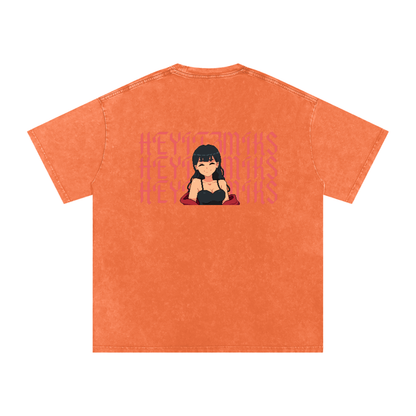 HeyItzMiks Acid Wash Oversize T-Shirt