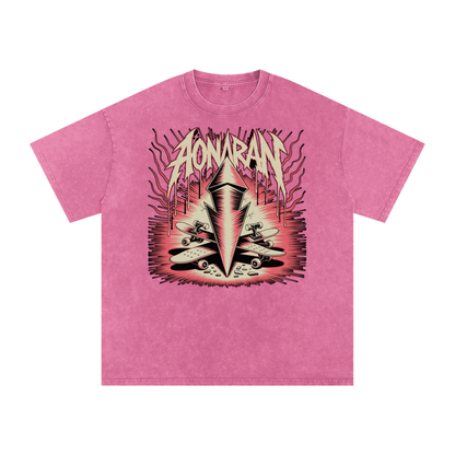 Aonaran Acid Wash Oversize T-Shirt