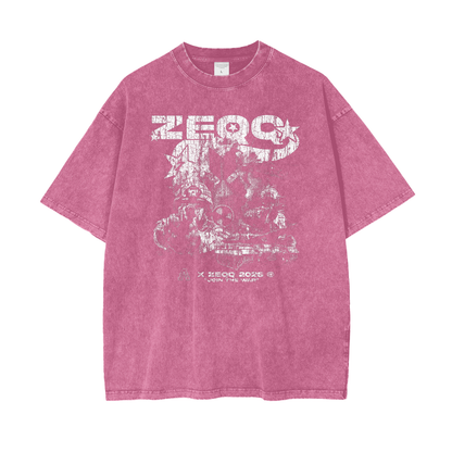 Join The War by Zeqq Oversize Snow Washed T-Shirt