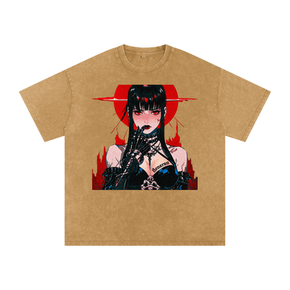 Aonaran 1 OFF Acid Wash Oversize T-Shirt