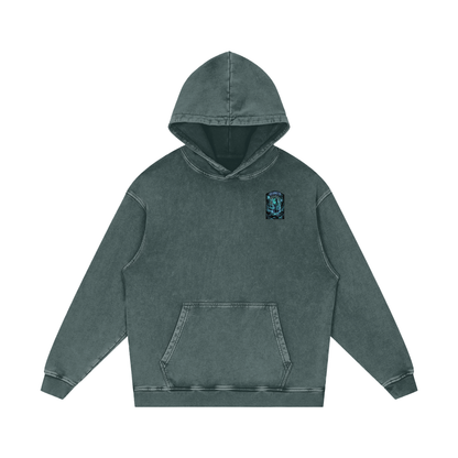 Disconnected Acid Wash Oversize Hoodie