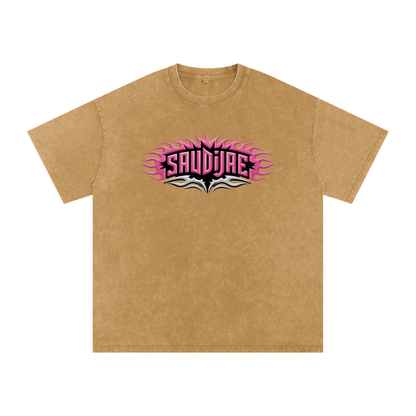 SaudiJae Acid Wash Oversize T-Shirt