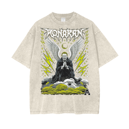 Aonaran Graphic Acid Wash Oversize T-Shirt