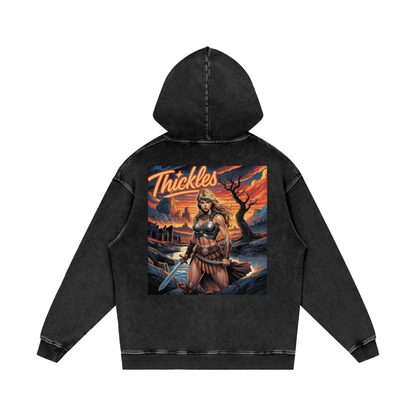 Thickles Acid Wash Oversize Hoodie