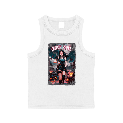 Clumzy Chubz Snow Washed Tank Top
