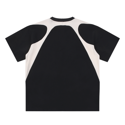 Aonaran Varsity Contrast Panel Cotton T-Shirt