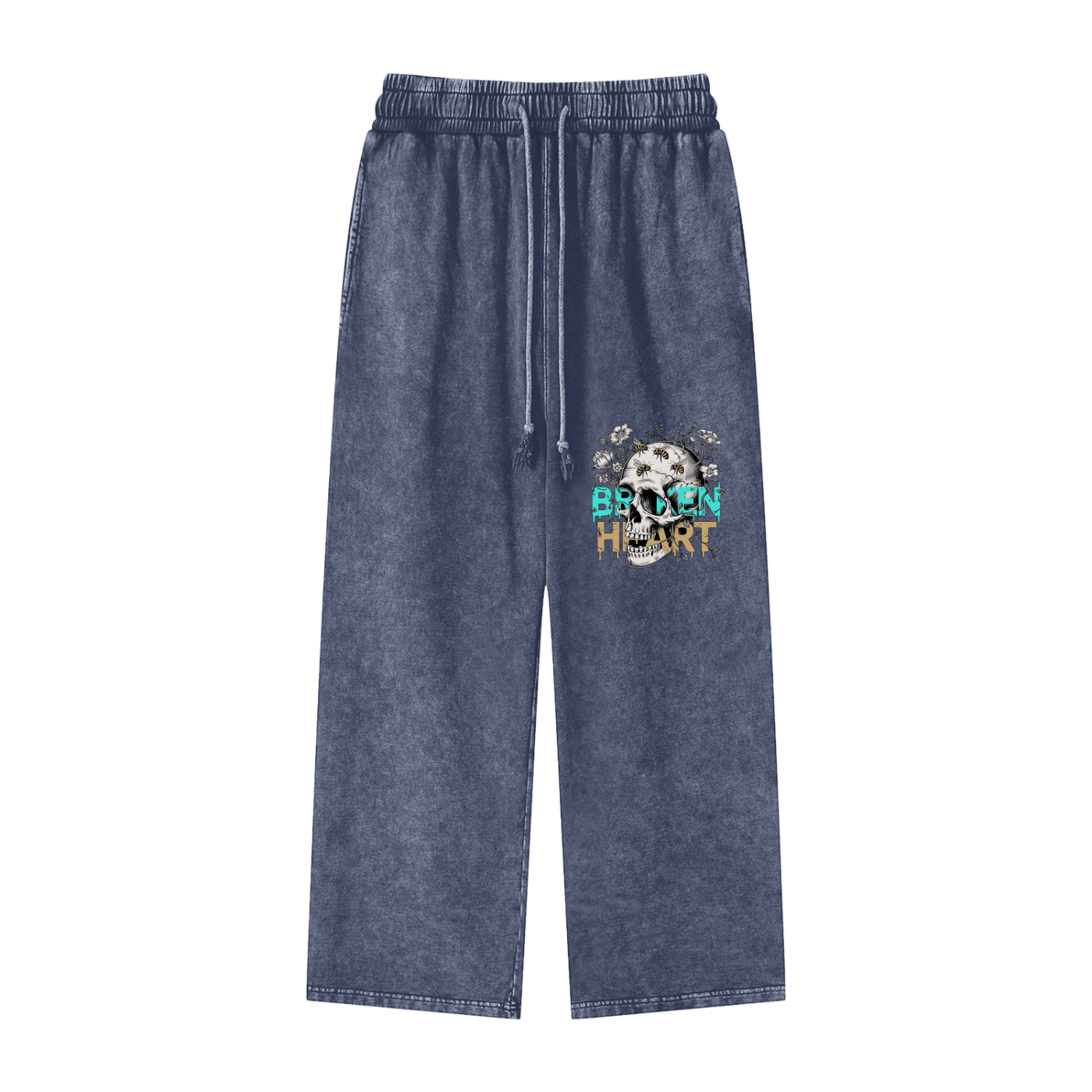 Aonaran 1 OFF Acid Wash Straight Leg Pants