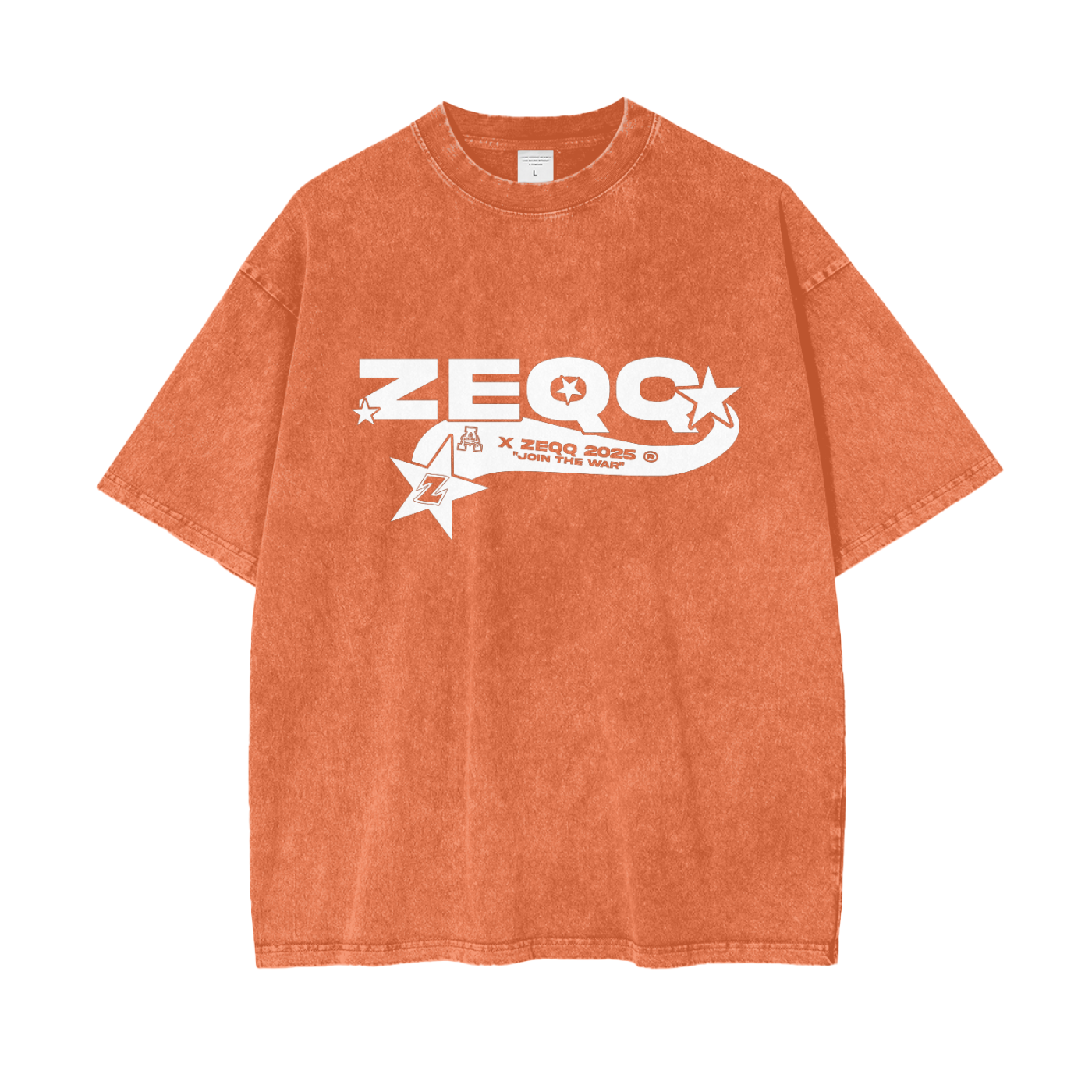 Join The War by Zeqq Oversize Snow Washed T-Shirt