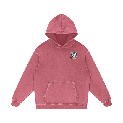 QueenSteph Acid Wash Oversize Hoodie